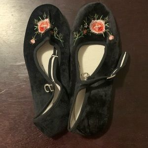 Shoes8teen Cotton China Doll Mary Jane Shoes Ballerina Flats suede size …